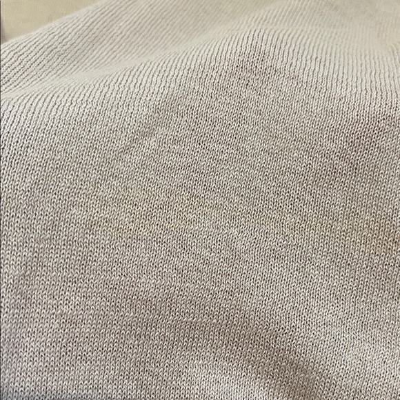 Skin Women’s V-Neck Lightweight Sweater in Dusty Taupe Mesh Back - Picture 4 of 8